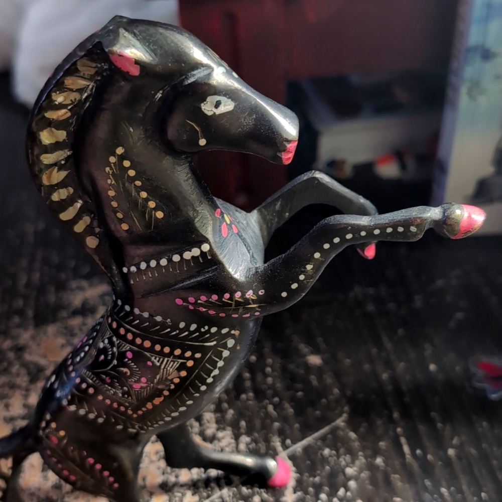 Metal Painted Horse